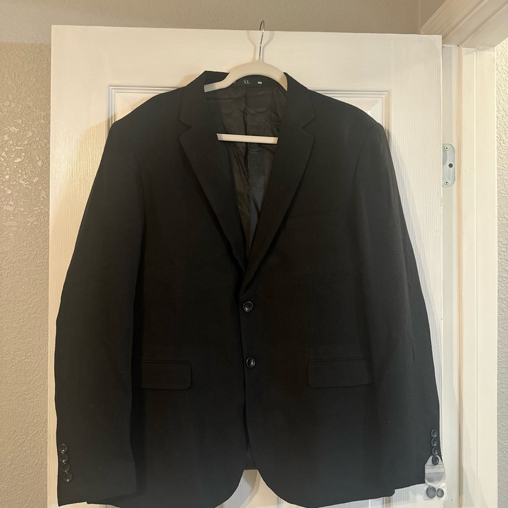 Men's Black Blazer Coat